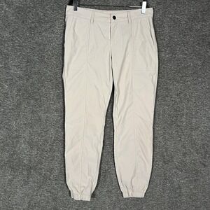 Stio Pinedale Pants Womens 8 Beige Nylon Stretch Jogger Hiking Elastic‎ Trail